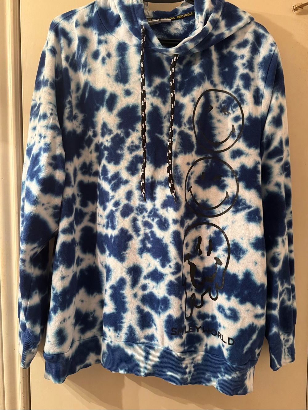 Smileyworld Tie-Dye Hoodie with 'Have a Nice Day' Tag
